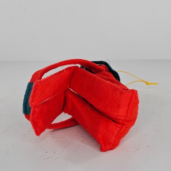 Vintage Knee Hugger Elf Pixie Rubber Face Felt Christmas Ornament Decor - Picture 7 of 8